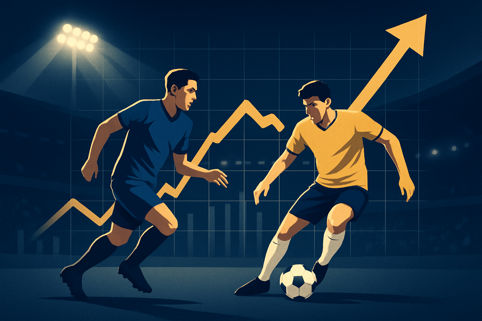 Editorial illustration for the analysis article "Closing Line Value in Football Betting: How to Read Price Movement"